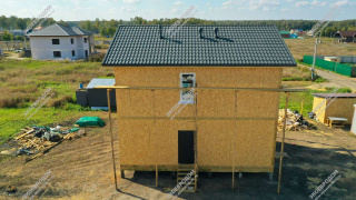 Дом в поселке Воладарского двухэтажный 135,0 м² из СИП панелей | фото, отзывы, цена