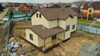 Дом в поселке Подольской машинно-испытательной станции двухэтажный 348,2 м² из СИП панелей | фото, отзывы, цена