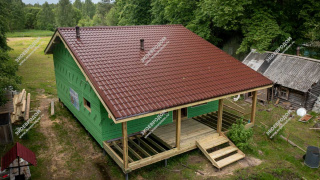 Дом в деревне Большая Ильинка одноэтажный 100 м² из СИП панелей | фото, отзывы, цена