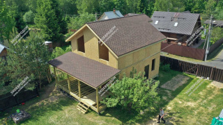 Дом в СНТ Солнечное двухэтажный 184,3 м² из СИП панелей | фото, отзывы, цена