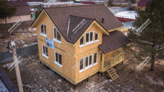 Дом в СНТ Сосновый Бор двухэтажный 132,7 м² из СИП панелей | фото, отзывы, цена