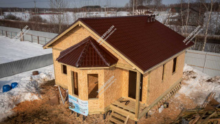 Дом в квартале 30390 одноэтажный 70 м² из СИП панелей | фото, отзывы, цена