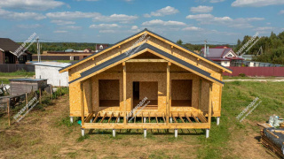 Дом в деревне Соболево одноэтажный 143,4 м² из СИП панелей | фото, отзывы, цена