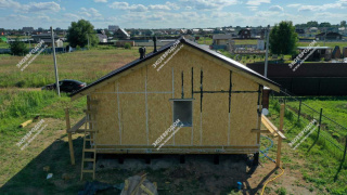 Дом в дачном посёлке Дубрава одноэтажный 53,2 м² из СИП панелей | фото, отзывы, цена