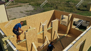 Дом в деревне Минаево одноэтажный с мансардным этажом 96,0 м² из СИП панелей | фото, отзывы, цена