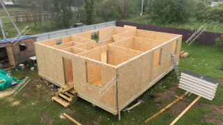 Дом в деревне Бочевино одноэтажный 81 м² из СИП панелей | фото, отзывы, цена