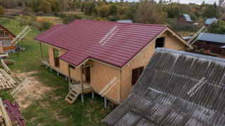 Дом в деревне Ястребово одноэтажный 162,5 м² из СИП панелей | фото, отзывы, цена