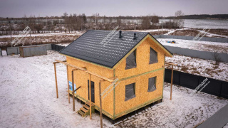 Дом в селе Краснополье двухэтажный 113,7 м² из СИП панелей | фото, отзывы, цена