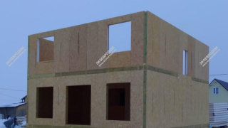 Дом в поселке Балакирево двухэтажный 153 м² из СИП панелей | фото, отзывы, цена