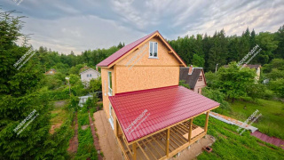 Дом в СНТ Кристалл-5 двухэтажный 132,8 м² из СИП панелей | фото, отзывы, цена
