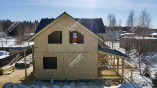 Дом в деревне Долгино двухэтажный 246,7 м² из СИП панелей | фото, отзывы, цена