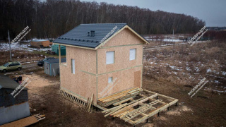 Дом в поселке Дубнево двухэтажный 112,5 м² из СИП панелей | фото, отзывы, цена
