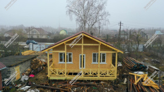 Дом в деревне Юрцово одноэтажный 118,1 м² из СИП панелей | фото, отзывы, цена