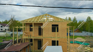Дом в поселке Рябинка-1 двухэтажный 161,6 м² из СИП панелей | фото, отзывы, цена