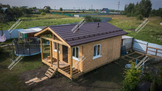 Дом в деревне Бухторма одноэтажный 52,5 м² из СИП панелей | фото, отзывы, цена