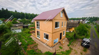 Дом в СНТ Кристалл-5 двухэтажный 132,8 м² из СИП панелей | фото, отзывы, цена
