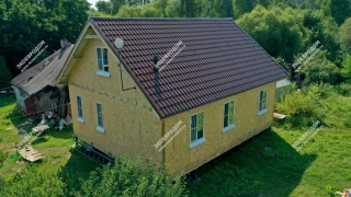 Дом в деревне Лукино, одноэтажный 80 м² из СИП панелей | фото, отзывы, цена