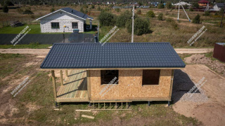 Дом в деревне Сенино одноэтажный 51 м² из СИП панелей | фото, отзывы, цена
