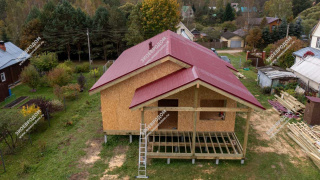 Дом в деревне Ястребово одноэтажный 162,5 м² из СИП панелей | фото, отзывы, цена