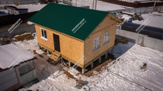 Дом в СПК Новое Литвиново одноэтажный 48 м² из СИП панелей | фото, отзывы, цена