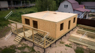 Дом в ТСН Колонтаево Клаб одноэтажный 100 м² из СИП панелей | фото, отзывы, цена