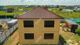 Дом в селе Карпово двухэтажный 161,5 м² из СИП панелей | фото, отзывы, цена