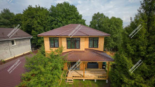 Дом в поселении Филимонковское двухэтажный 275,9 м² из СИП панелей | фото, отзывы, цена