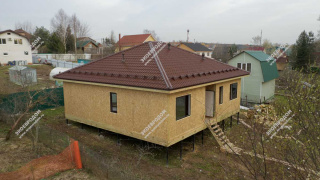Дом в селе Вороново одноэтажный 117,3 м² из СИП панелей | фото, отзывы, цена