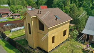 Дом в СНТ Солнечное двухэтажный 184,3 м² из СИП панелей | фото, отзывы, цена