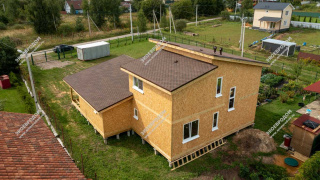 Дом в ДНТ Мечта двухэтажный 196,1 м² из СИП панелей | фото, отзывы, цена