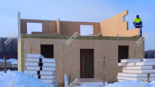 Дом в поселке Балакирево двухэтажный 153 м² из СИП панелей | фото, отзывы, цена
