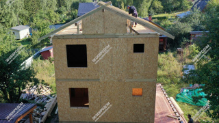 Дом в СНТ Фианит двухэтажный 93 м² из СИП панелей | фото, отзывы, цена