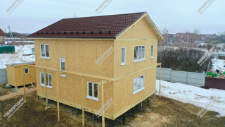 Дом в городе Коломне двухэтажный 189 м² из СИП панелей | фото, отзывы, цена