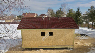 Дом в селе Марчуги одноэтажный 53,1 м² из СИП панелей | фото, отзывы, цена