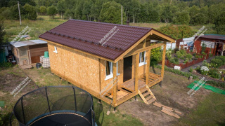 Дом в деревне Бухторма одноэтажный 52,5 м² из СИП панелей | фото, отзывы, цена