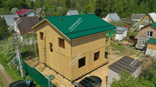 Дом в СТ Березка-3 двухэтажный 155,9 м² из СИП панелей | фото, отзывы, цена