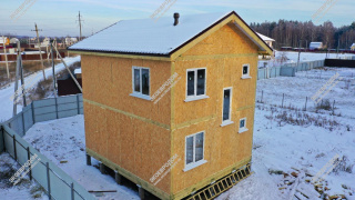 Дом в СНТ Зорька двухэтажный 144 м² из СИП панелей | фото, отзывы, цена