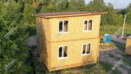 Дом в деревне Шаганино двухэтажный 93.2 м² из СИП панелей | фото, отзывы, цена