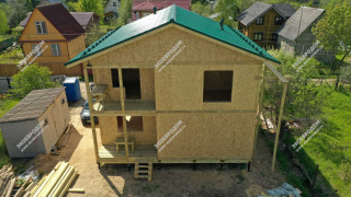 Дом в СТ Березка-3 двухэтажный 155,9 м² из СИП панелей | фото, отзывы, цена
