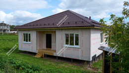 Дом в деревне Слащево одноэтажный 144 м² из СИП панелей | фото, отзывы, цена