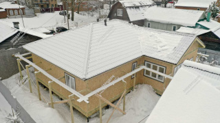 Дом в городе Егорьевск одноэтажный 129.7 м² из СИП панелей | фото, отзывы, цена