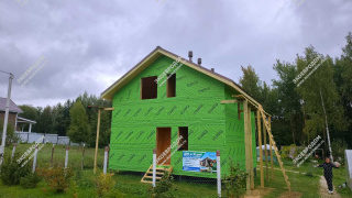 Дом в ДНП Лесные узоры двухэтажный 112,5 м² из СИП панелей | фото, отзывы, цена