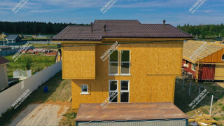 Дом в деревне Новинское одноэтажный 107,4 м² из СИП панелей | фото, отзывы, цена