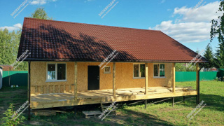 Дом в деревне Лубенки одноэтажный 162,3 м² из СИП панелей | фото, отзывы, цена
