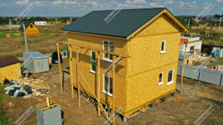 Дом в поселке Воладарского двухэтажный 135,0 м² из СИП панелей | фото, отзывы, цена