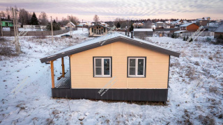Дом в деревне Шишаиха одноэтажный 78,1 м² из СИП панелей | фото, отзывы, цена