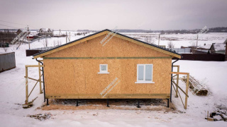 Дом в селе Черкизово одноэтажный 80 м² из СИП панелей | фото, отзывы, цена