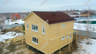 Дом в городе Коломне двухэтажный 189 м² из СИП панелей | фото, отзывы, цена