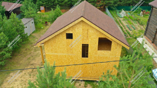 Дом в селе Саввино одноэтажный с мансардным этажом 137,3 м² из СИП панелей | фото, отзывы, цена
