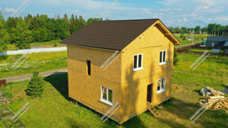 Дом в деревне Троицкое двухэтажный 137,8 м2 из СИП панелей | фото, отзывы, цена
